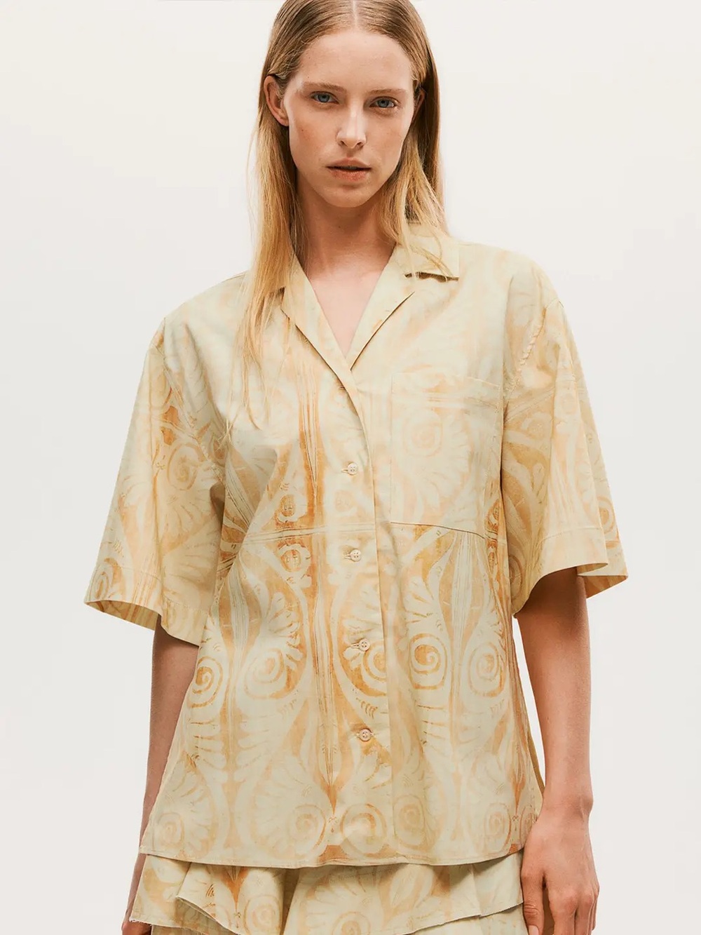 Yellow shirt H&M studio